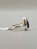 Canadian Eye Of Odin Sapphire Ring in .925 Sterling Silver (Size 7.75)