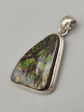 Canadian Ammolite Pendant Set in .925 Sterling Silver