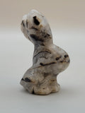 Agate Druzy, Rabbit Carving