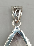 Canadian Rossmanite Tourmaline Pendant Set in .925 Sterling Silver