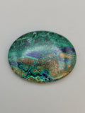 Polished Malachite, Azurite Cabochon