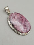 Canadian Rossmanite Tourmaline Pendant Set in .925 Sterling Silver