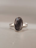Canadian Eye Of Odin Sapphire Ring in .925 Sterling Silver (Size 6.75)