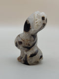 Agate Druzy, Rabbit Carving