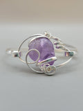 Amethyst Stering Silver Bracelet