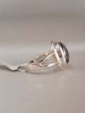 Canadian Eye Of Odin Sapphire Ring in .925 Sterling Silver (Size 6)