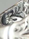 Canadian Eye Of Odin Sapphire Ring in .925 Sterling Silver (Size 8.25)