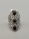 Canadian Eye Of Odin Sapphire Ring in .925 Sterling Silver (Size 8)
