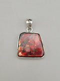 Canadian Ammolite Pendant Set in .925 Sterling Silver