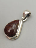 Canadian Petrified Wood Pendant Set in .925 Sterling Silver