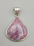 Canadian Rossmanite Tourmaline Pendant Set in .925 Sterling Silver