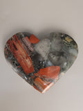 Bloodstone Heart Carving