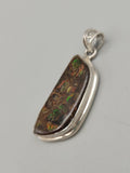 Canadian Ammolite Pendant Set in .925 Sterling Silver