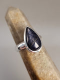 Canadian Eye Of Odin Sapphire Ring in .925 Sterling Silver (Size 7.75)