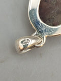 Canadian Petrified Wood Pendant Set in .925 Sterling Silver