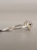 Canadian Eye Of Odin Sapphire Ring in .925 Sterling Silver (Size 7.75)