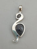 Canadian Eye Of Odin Sapphire Pendant in .925 Sterling Silver