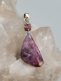 Canadian Rossmanite Tourmaline Pendant Set in .925 Sterling Silver