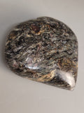 Canadian Staurolite & Garnet Heart Carving Kinbasket, B.C.