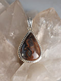 Canadian Thunder Bay Agate Pendant Set In .925 Sterling Silver