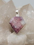 Canadian Rossmanite Tourmaline Pendant Set in .925 Sterling Silver
