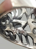 Canadian Eye Of Odin Sapphire Ring in .925 Sterling Silver (Size 8)