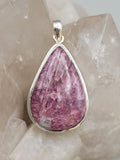 Canadian Rossmanite Tourmaline Pendant Set in .925 Sterling Silver