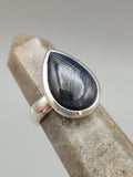 Canadian Eye Of Odin Sapphire Ring in .925 Sterling Silver (Size 6.5)