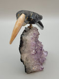 Bird Animal Carving on Amethyst ❤️