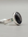 Canadian Eye Of Odin Sapphire Ring in .925 Sterling Silver (Size 7.75)