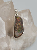 Canadian Ammolite Pendant Set in .925 Sterling Silver