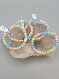 Selenite Bracelet 6mm Multi-Coloured (Dyed)
