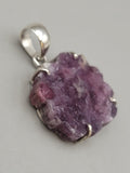 Canadian Rossmanite Tourmaline Pendant Set in .925 Sterling Silver