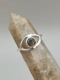 Canadian Eye Of Odin Sapphire Ring in .925 Sterling Silver (Size 5.75)