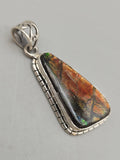 Canadian Ammolite Pendant Set in .925 Sterling Silver