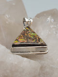 Canadian Ammolite Pendant Set in .925 Sterling Silver