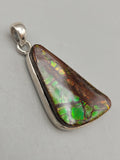 Canadian Ammolite Pendant Set in .925 Sterling Silver
