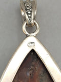 Canadian Thunder Bay Agate Pendant Set In .925 Sterling Silver