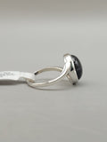 Canadian Eye Of Odin Sapphire Ring in .925 Sterling Silver (Size 6.75)
