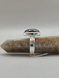 Canadian Eye Of Odin Sapphire Ring in .925 Sterling Silver (Size 7.75)