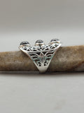 Canadian Eye Of Odin Sapphire Ring in .925 Sterling Silver (Size 8)