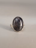 Canadian Eye Of Odin Sapphire Ring in .925 Sterling Silver (Size 6)