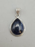 Canadian Eye Of Odin Sapphire Pendant in .925 Sterling Silver