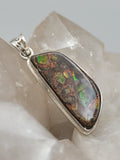 Canadian Ammolite Pendant Set in .925 Sterling Silver