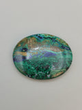Polished Malachite, Azurite Cabochon