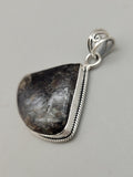 Canadian Staurolite And Garnet Pendant Set in .925 Sterling Silver
