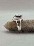 Canadian Eye Of Odin Sapphire Ring in .925 Sterling Silver (Size 6)