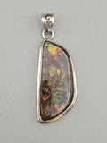 Canadian Ammolite Pendant Set in .925 Sterling Silver