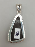 Canadian Ammolite Pendant Set in .925 Sterling Silver