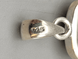 Canadian Petrified Wood Pendant Set in .925 Sterling Silver